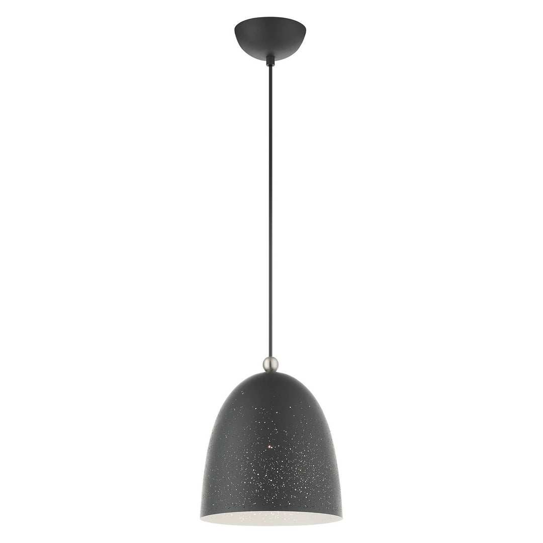 Livex Arlington 49108-76 Pendant Light - Scandinavian Gray w/ Brushed Nickels