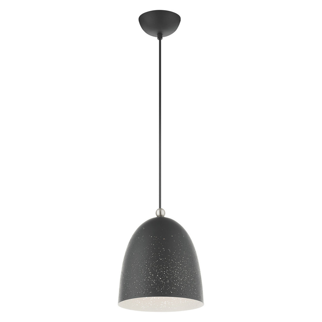 Livex Arlington 49108-76 Pendant Light - Scandinavian Gray w/ Brushed Nickels