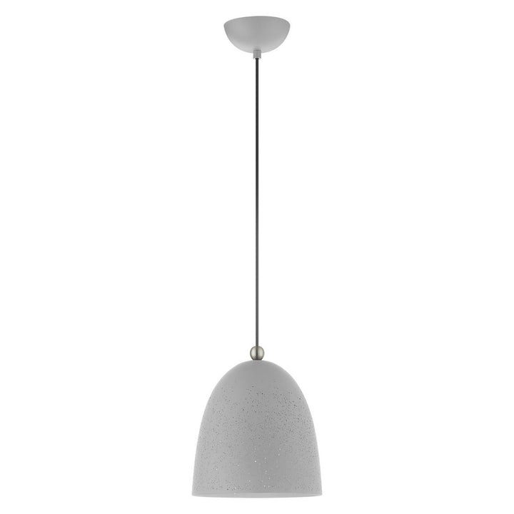 Livex Arlington 49108-80 Pendant Light - Nordic Gray w/ Brushed Nickels