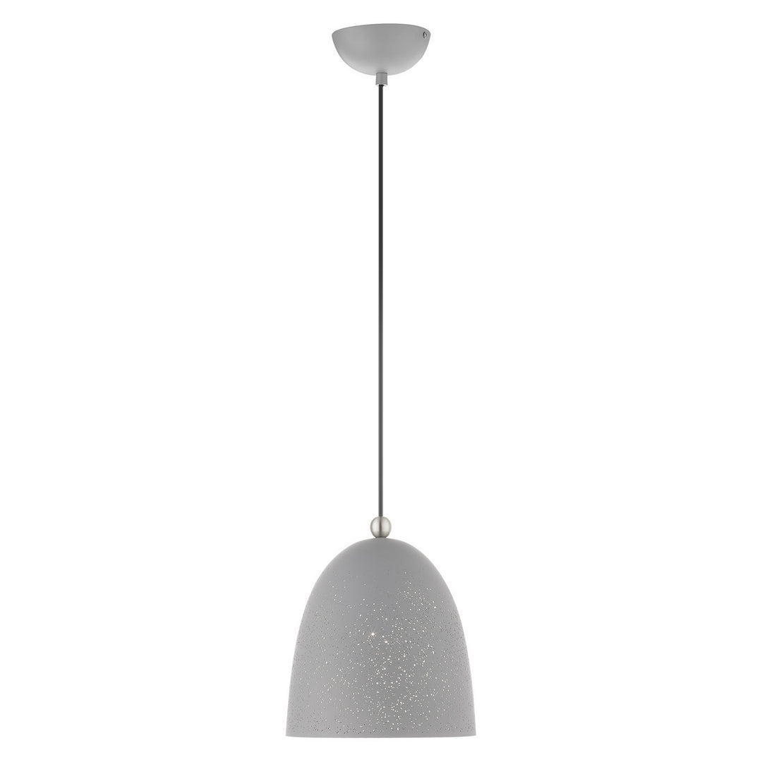 Livex Arlington 49108-80 Pendant Light - Nordic Gray w/ Brushed Nickels