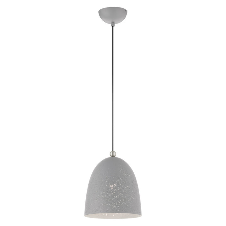 Livex Arlington 49108-80 Pendant Light - Nordic Gray w/ Brushed Nickels