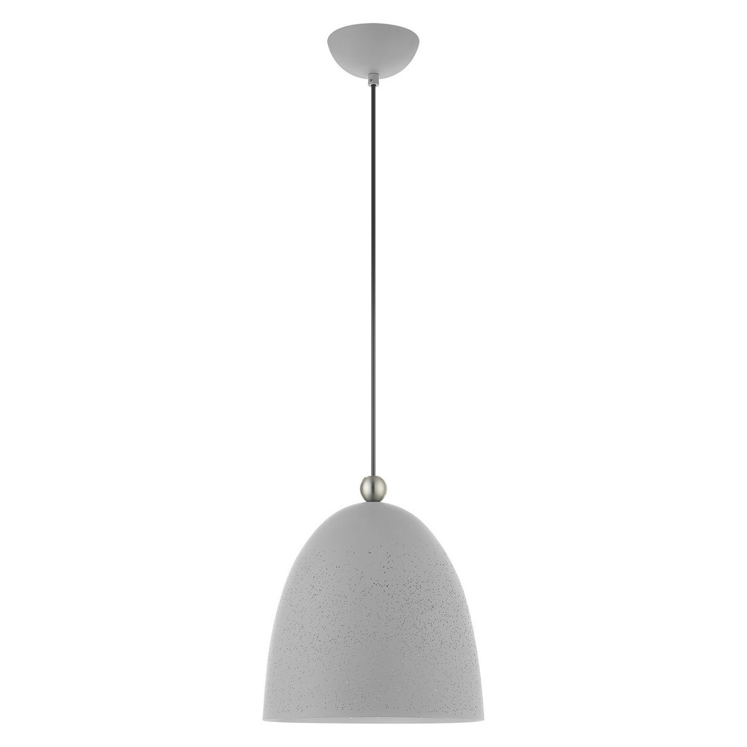 Livex Arlington 49109-80 Pendant Light - Nordic Gray w/ Brushed Nickels