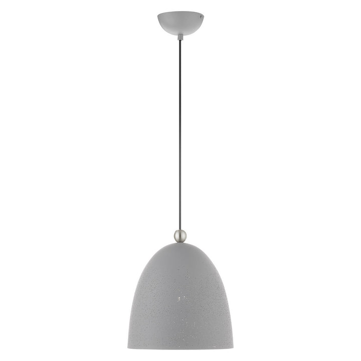 Livex Arlington 49109-80 Pendant Light - Nordic Gray w/ Brushed Nickels