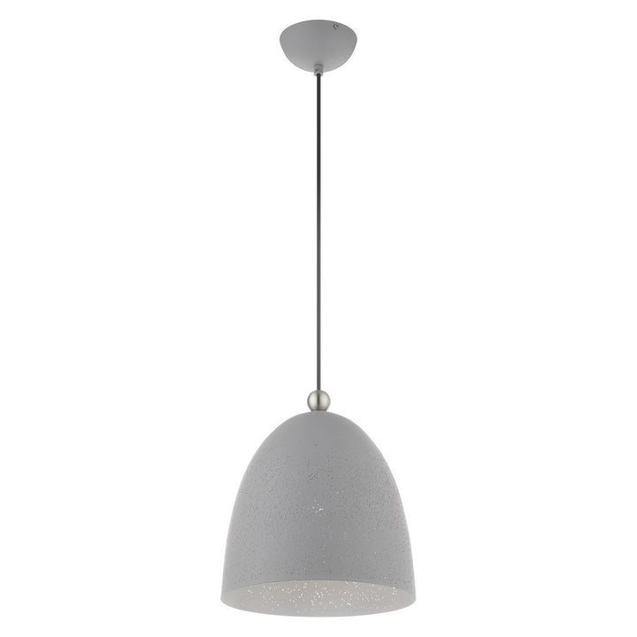 Livex Arlington 49109-80 Pendant Light - Nordic Gray w/ Brushed Nickels