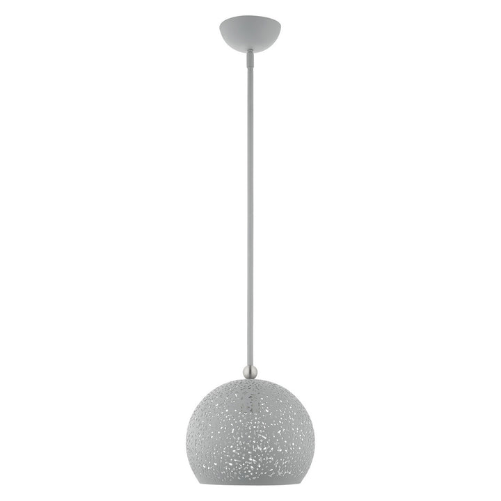 Livex Charlton 49181-80 Pendant Light - Nordic Gray w/ Brushed Nickels
