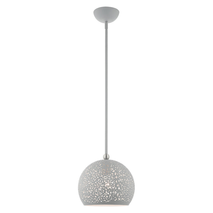 Livex Charlton 49181-80 Pendant Light - Nordic Gray w/ Brushed Nickels