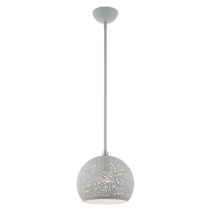Livex Charlton 49181-80 Pendant Light - Nordic Gray w/ Brushed Nickels