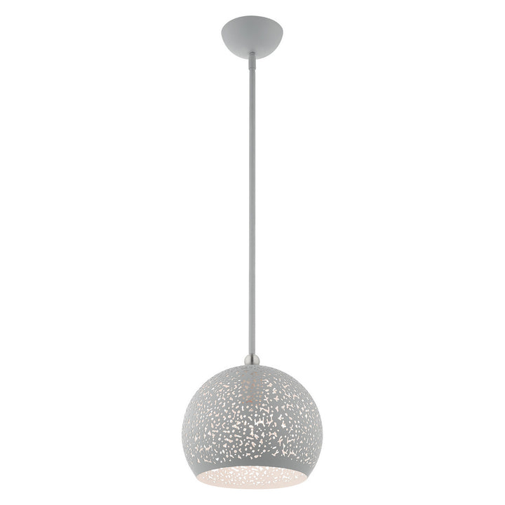 Livex Charlton 49181-80 Pendant Light - Nordic Gray w/ Brushed Nickels