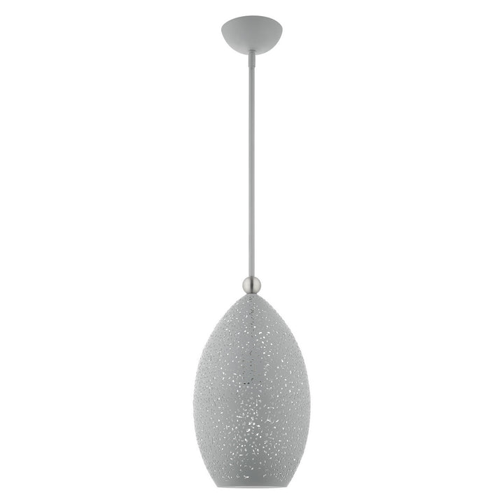 Livex Charlton 49182-80 Pendant Light - Nordic Gray w/ Brushed Nickels