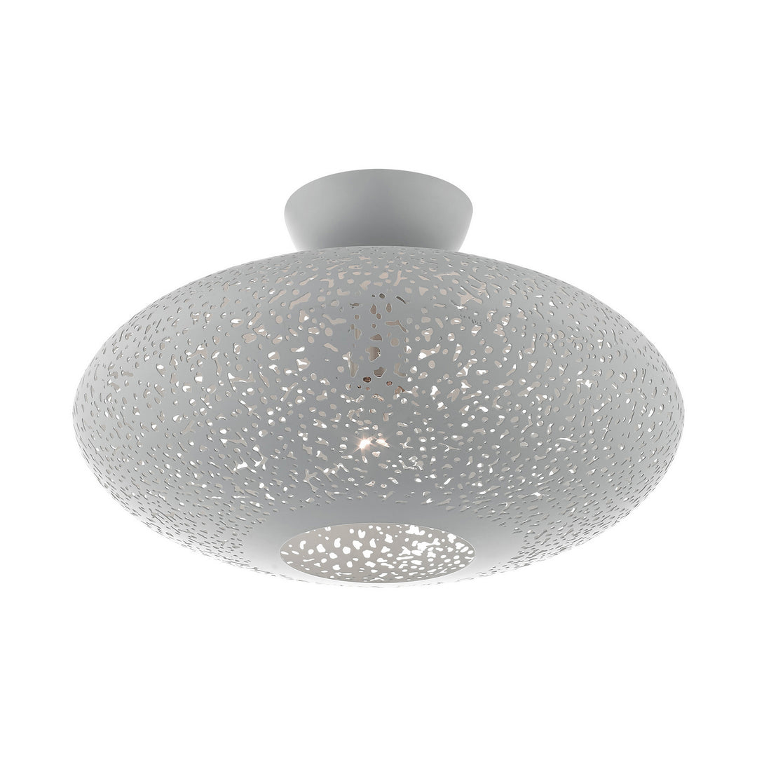 Livex Charlton 49183-80 Ceiling Light - Nordic Gray w/ Brushed Nickels