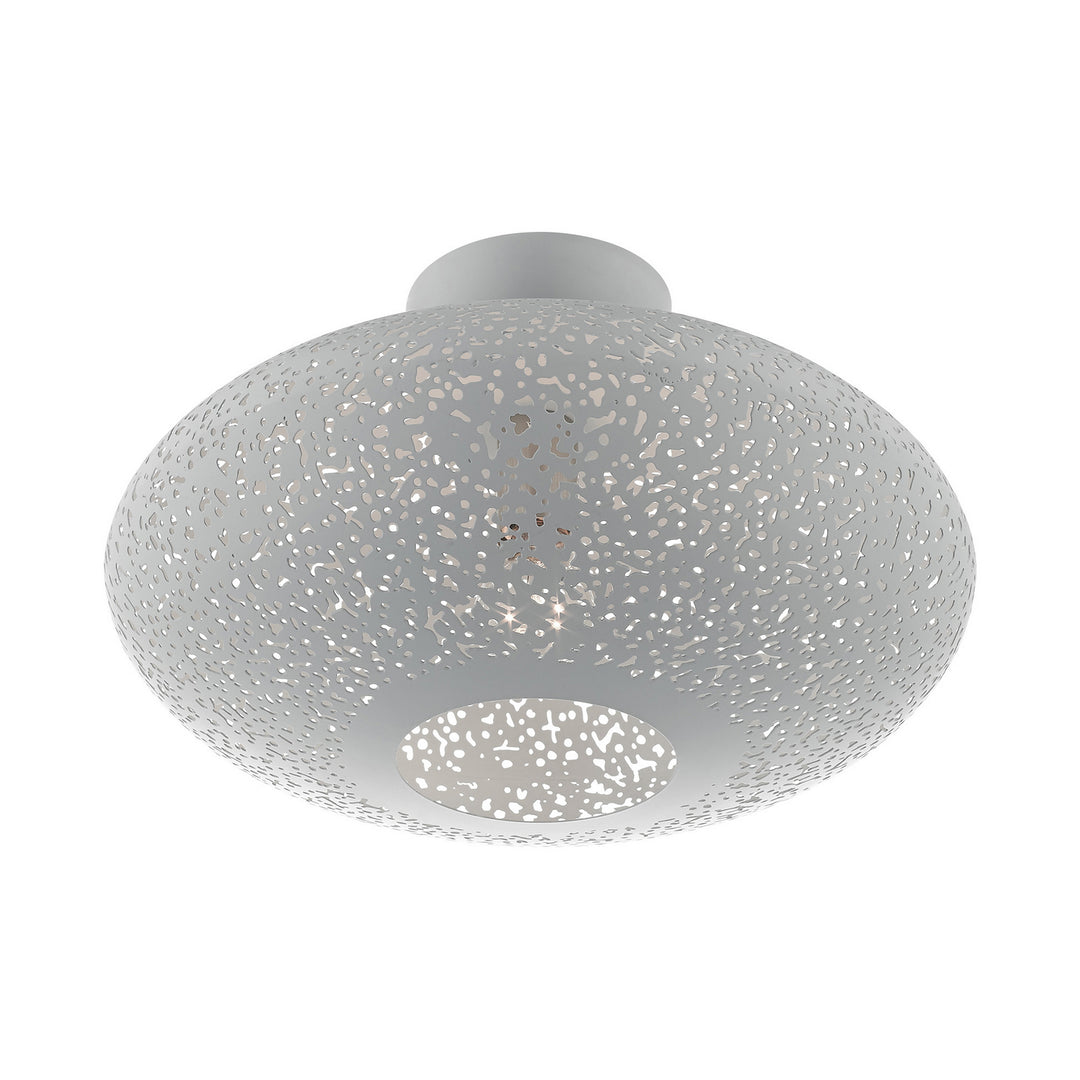 Livex Charlton 49183-80 Ceiling Light - Nordic Gray w/ Brushed Nickels