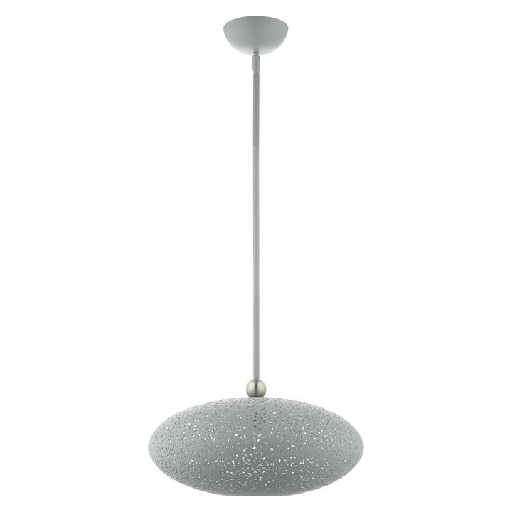Livex Charlton 49184-80 Pendant Light - Nordic Gray w/ Brushed Nickels
