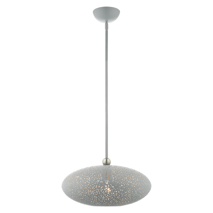 Livex Charlton 49184-80 Pendant Light - Nordic Gray w/ Brushed Nickels