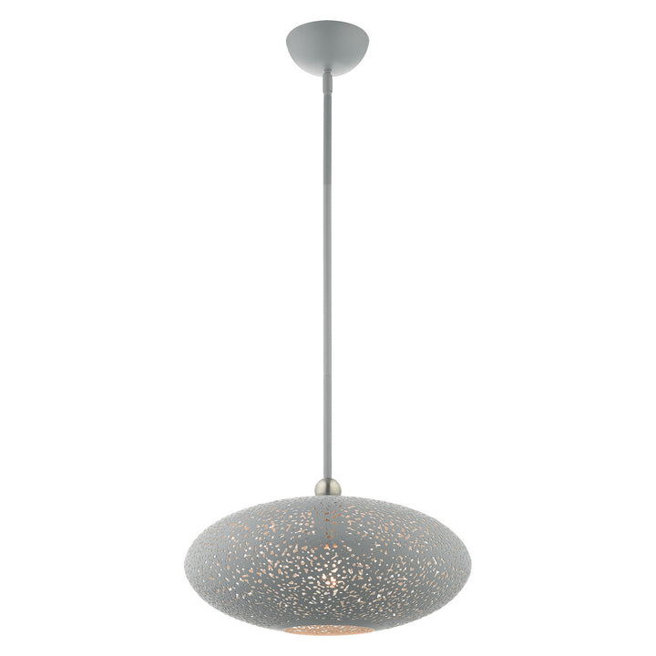 Livex Charlton 49184-80 Pendant Light - Nordic Gray w/ Brushed Nickels