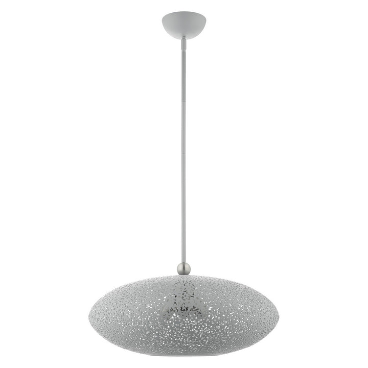 Livex Charlton 49185-80 Pendant Light - Nordic Gray w/ Brushed Nickels