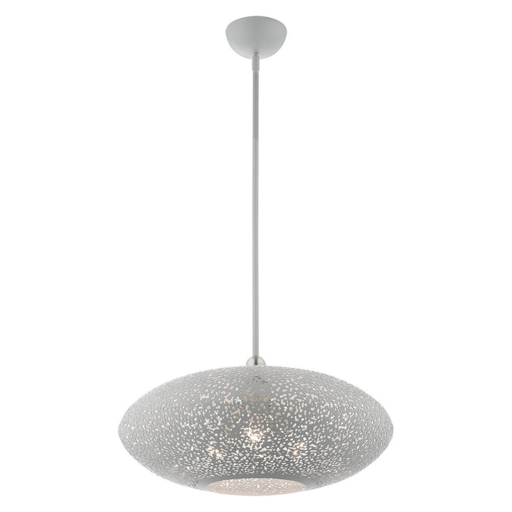 Livex Charlton 49185-80 Pendant Light - Nordic Gray w/ Brushed Nickels