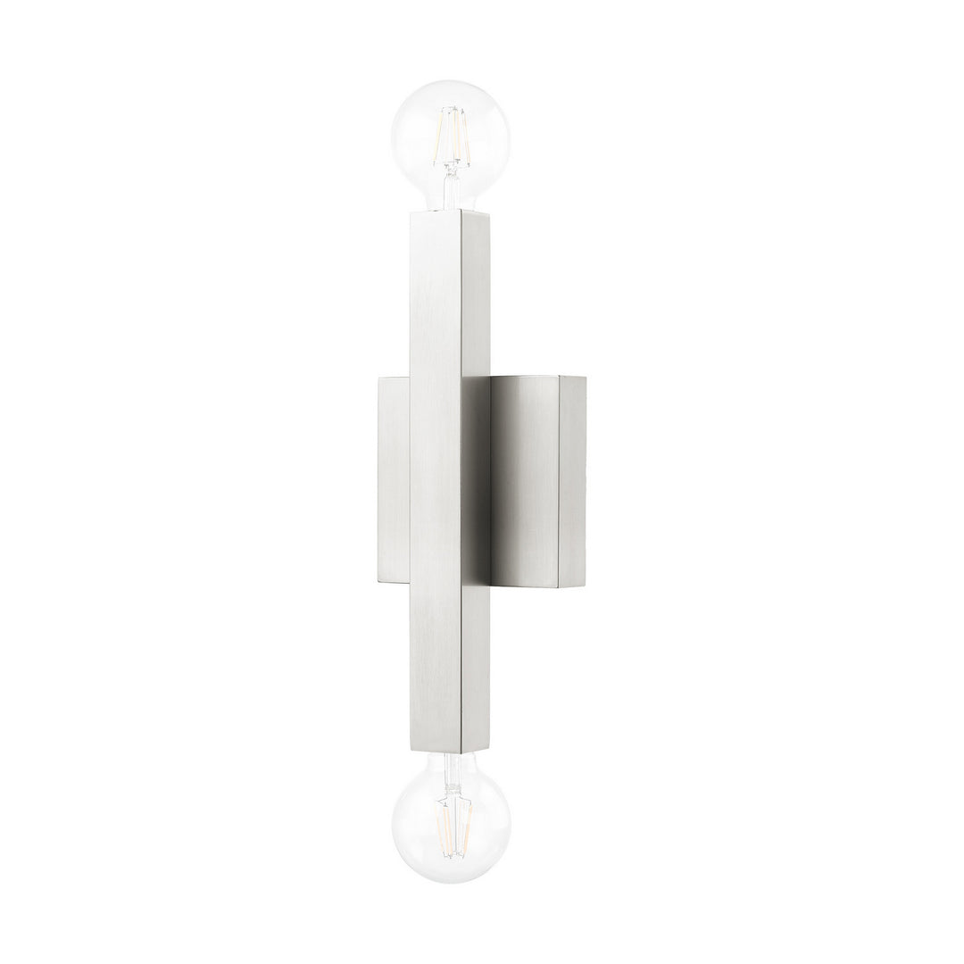 Livex Solna 49212-91 Wall Sconce Light - Brushed Nickel