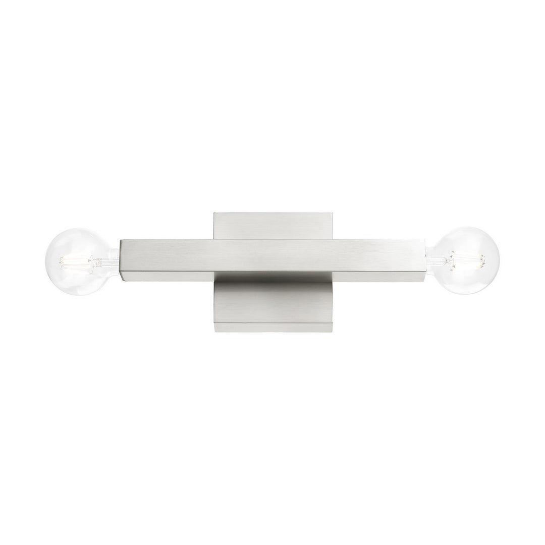Livex Solna 49212-91 Wall Sconce Light - Brushed Nickel