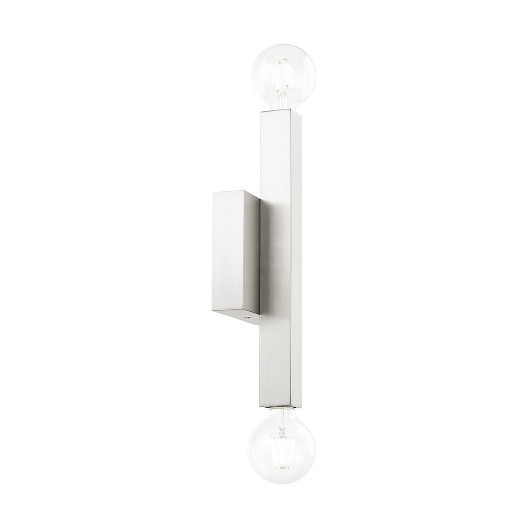 Livex Solna 49212-91 Wall Sconce Light - Brushed Nickel