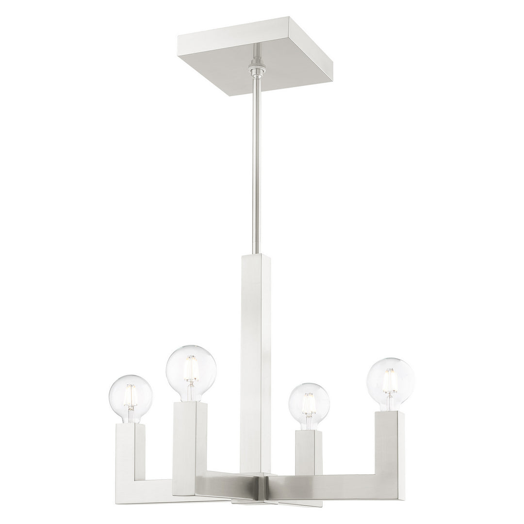 Livex Solna 49214-91 Chandelier Light - Brushed Nickel