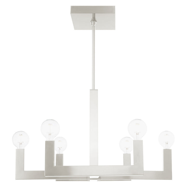 Livex Solna 49216-91 Chandelier Light - Brushed Nickel