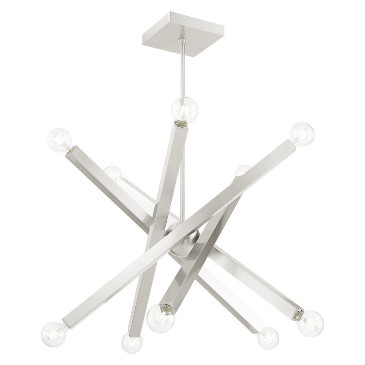 Livex Solna 49227-91 Chandelier Light - Brushed Nickel