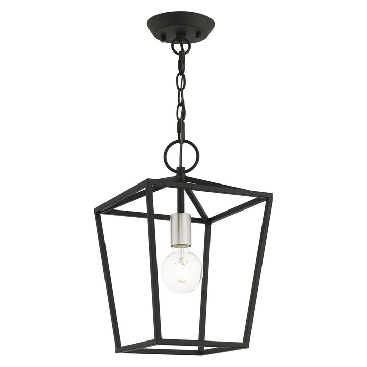 Livex Devone 49432-04 Ceiling Light - Black w/ Brushed Nickels