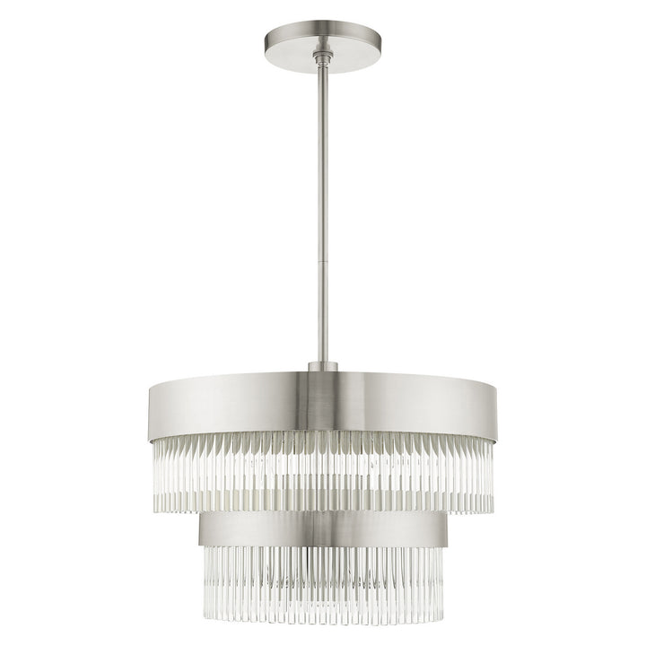 Livex Norwich 49824-91 Chandelier Light - Brushed Nickel