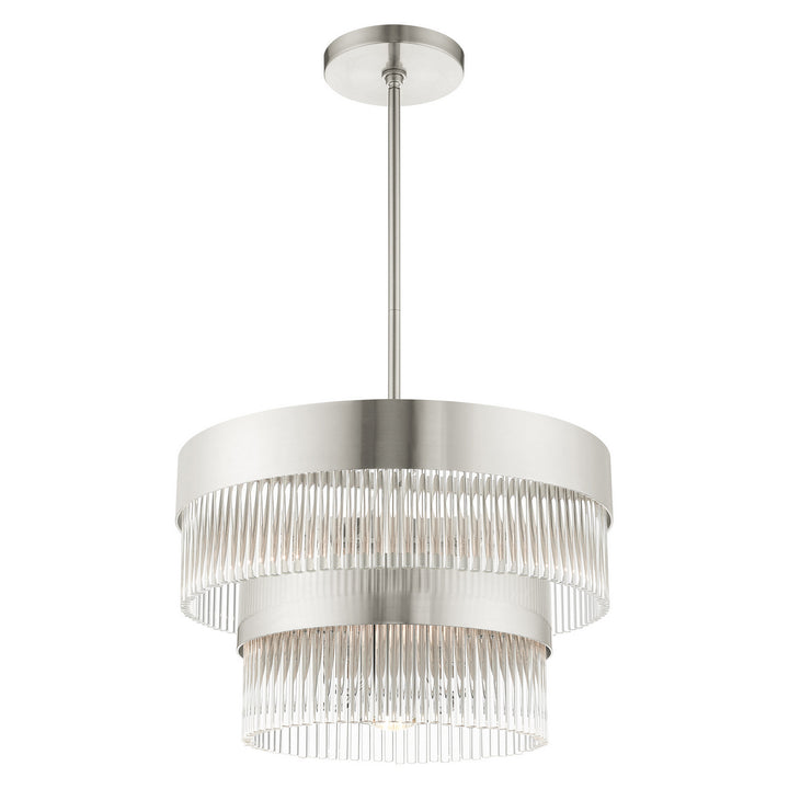 Livex Norwich 49824-91 Chandelier Light - Brushed Nickel