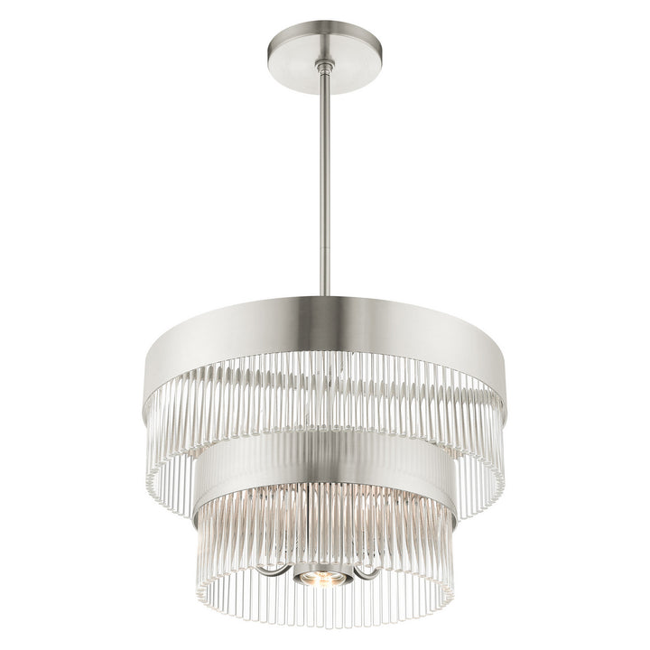 Livex Norwich 49824-91 Chandelier Light - Brushed Nickel