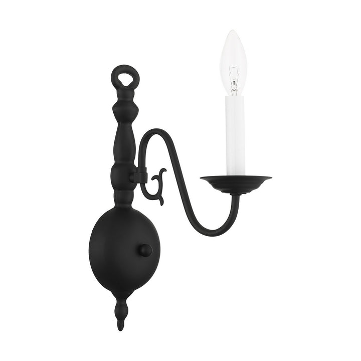 Livex Williamsburg 5001-04 Wall Sconce Light - Black