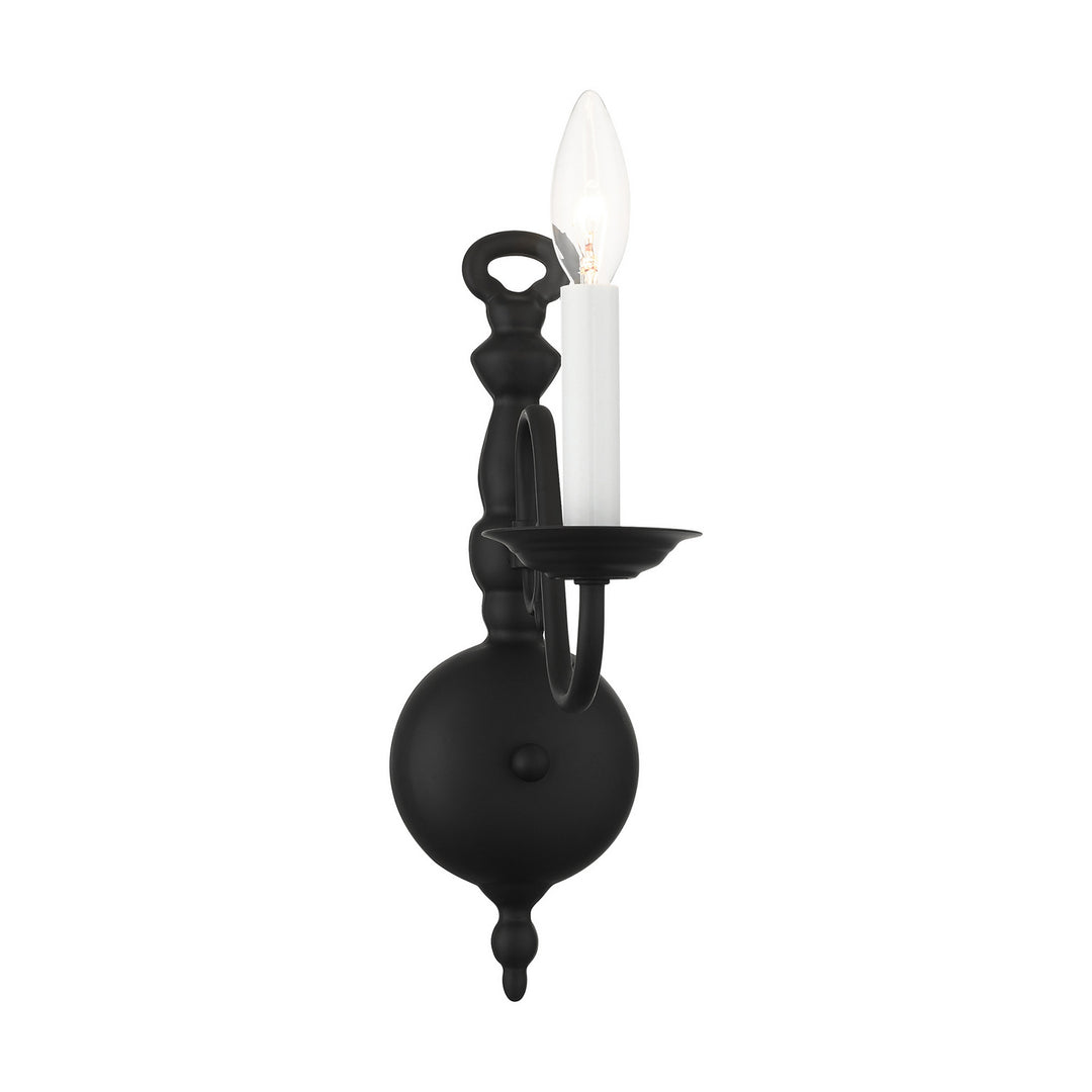 Livex Williamsburg 5001-04 Wall Sconce Light - Black