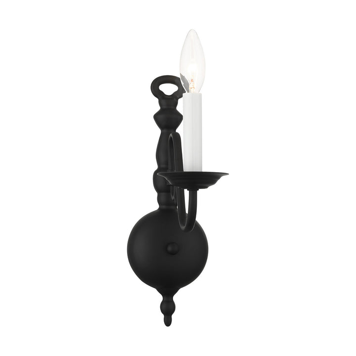Livex Williamsburg 5001-04 Wall Sconce Light - Black