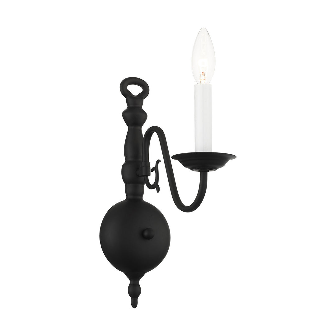 Livex Williamsburg 5001-04 Wall Sconce Light - Black