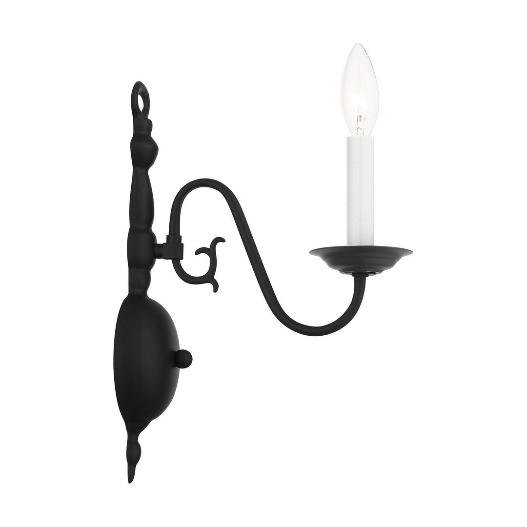 Livex Williamsburg 5001-04 Wall Sconce Light - Black
