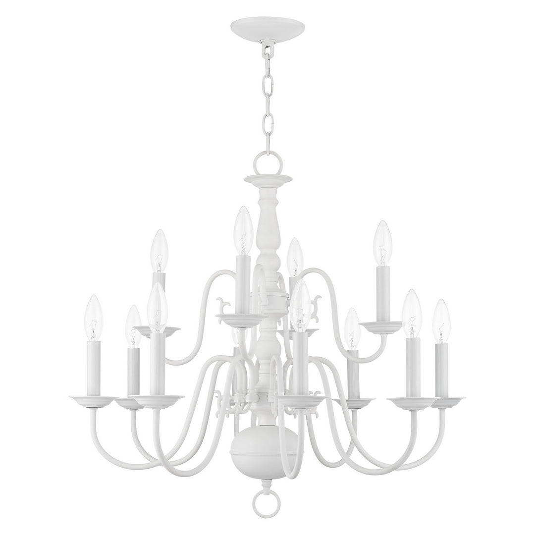 Livex Williamsburg 5012-03 Chandelier Light - White