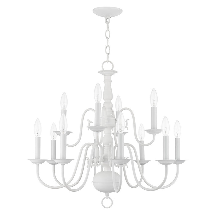 Livex Williamsburg 5012-03 Chandelier Light - White