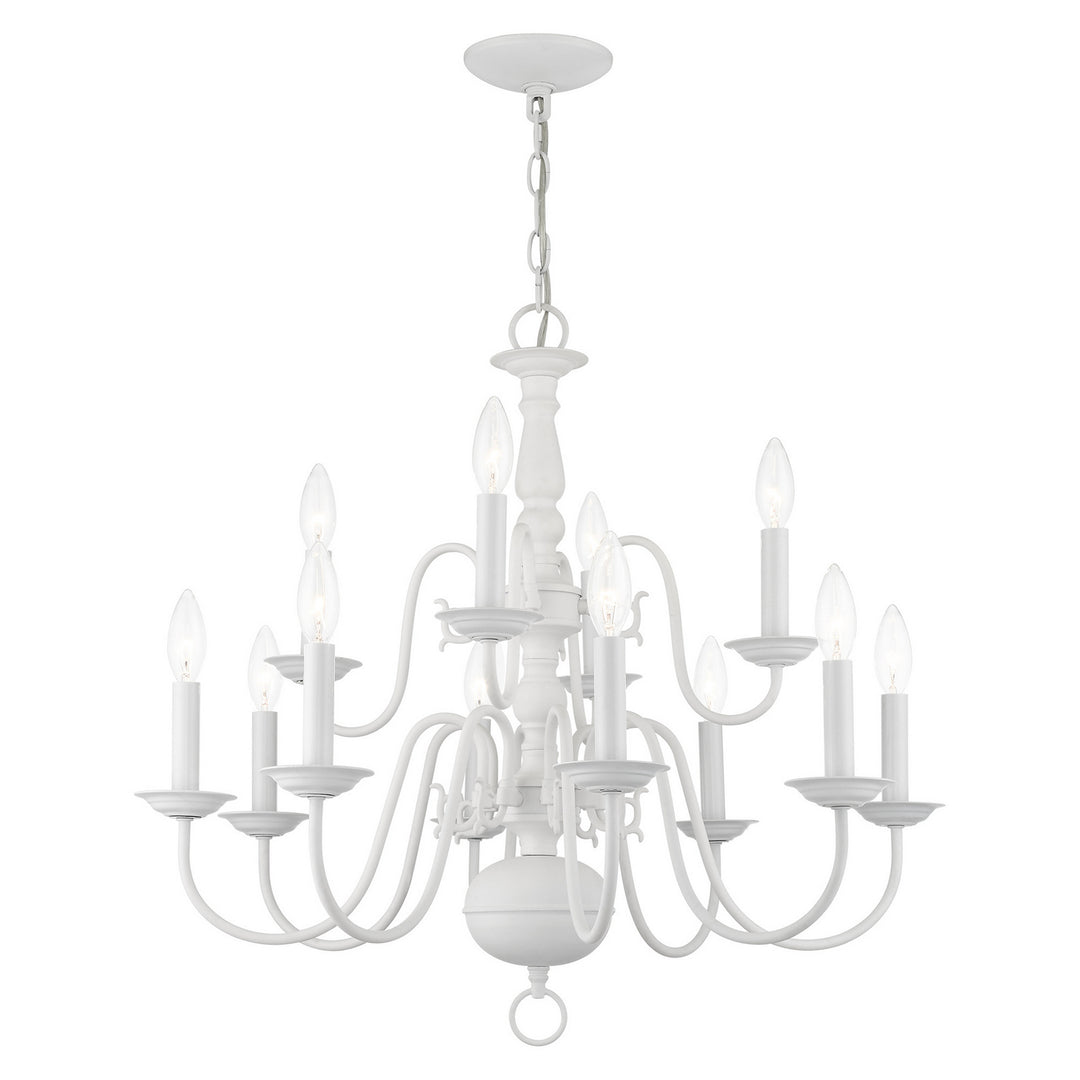 Livex Williamsburg 5012-03 Chandelier Light - White