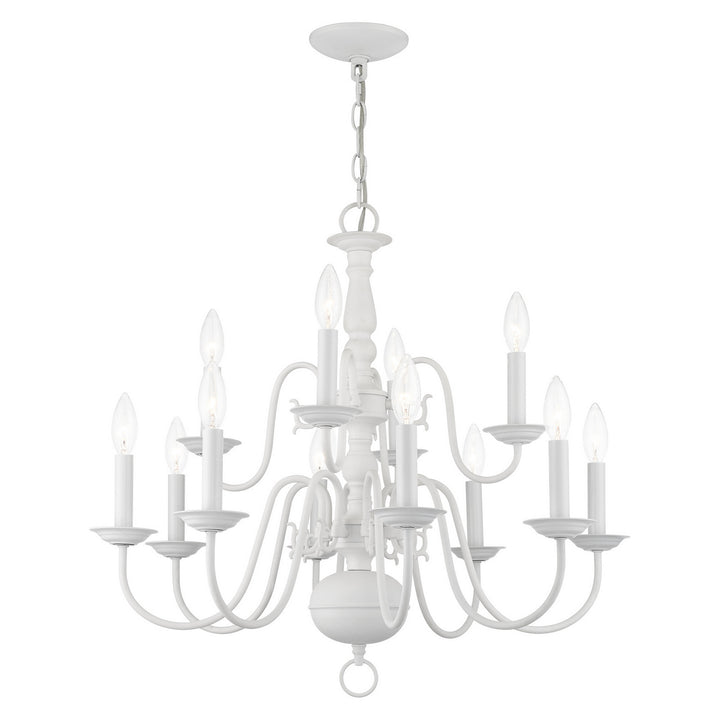 Livex Williamsburg 5012-03 Chandelier Light - White