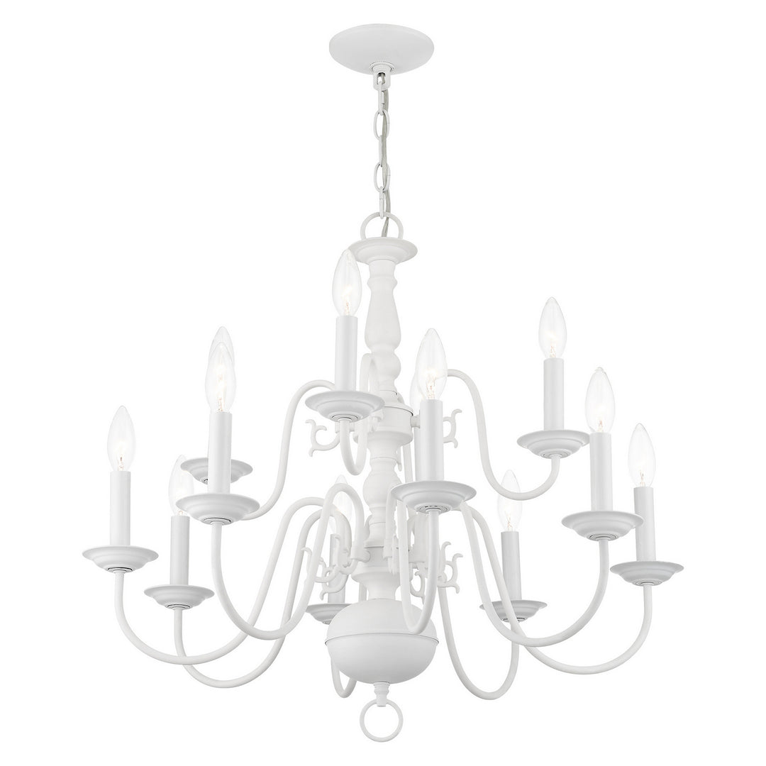 Livex Williamsburg 5012-03 Chandelier Light - White