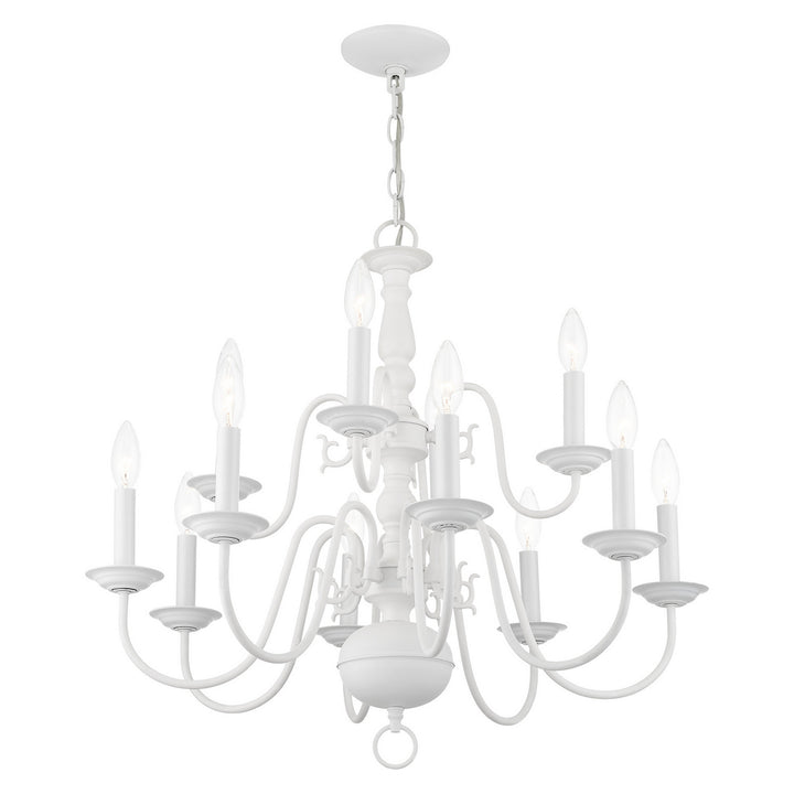 Livex Williamsburg 5012-03 Chandelier Light - White