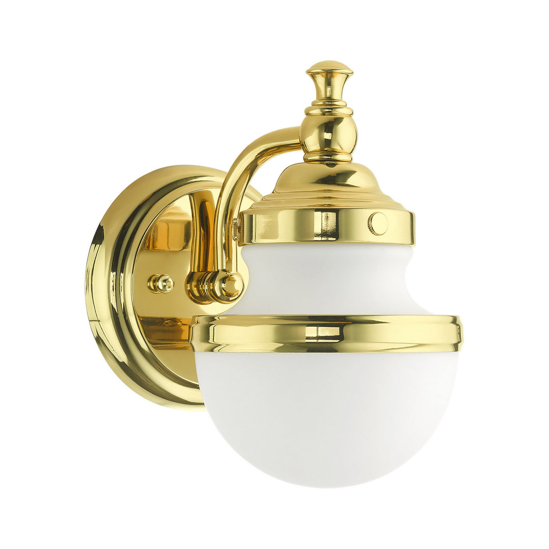 Livex Oldwick 5711-02 Wall Sconce Light - Polished Brass