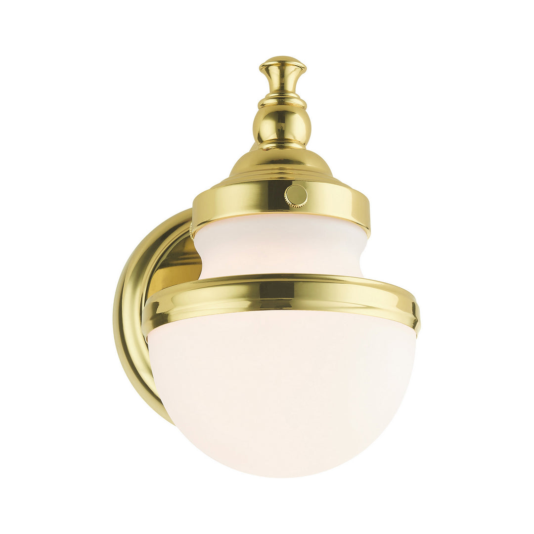 Livex Oldwick 5711-02 Wall Sconce Light - Polished Brass
