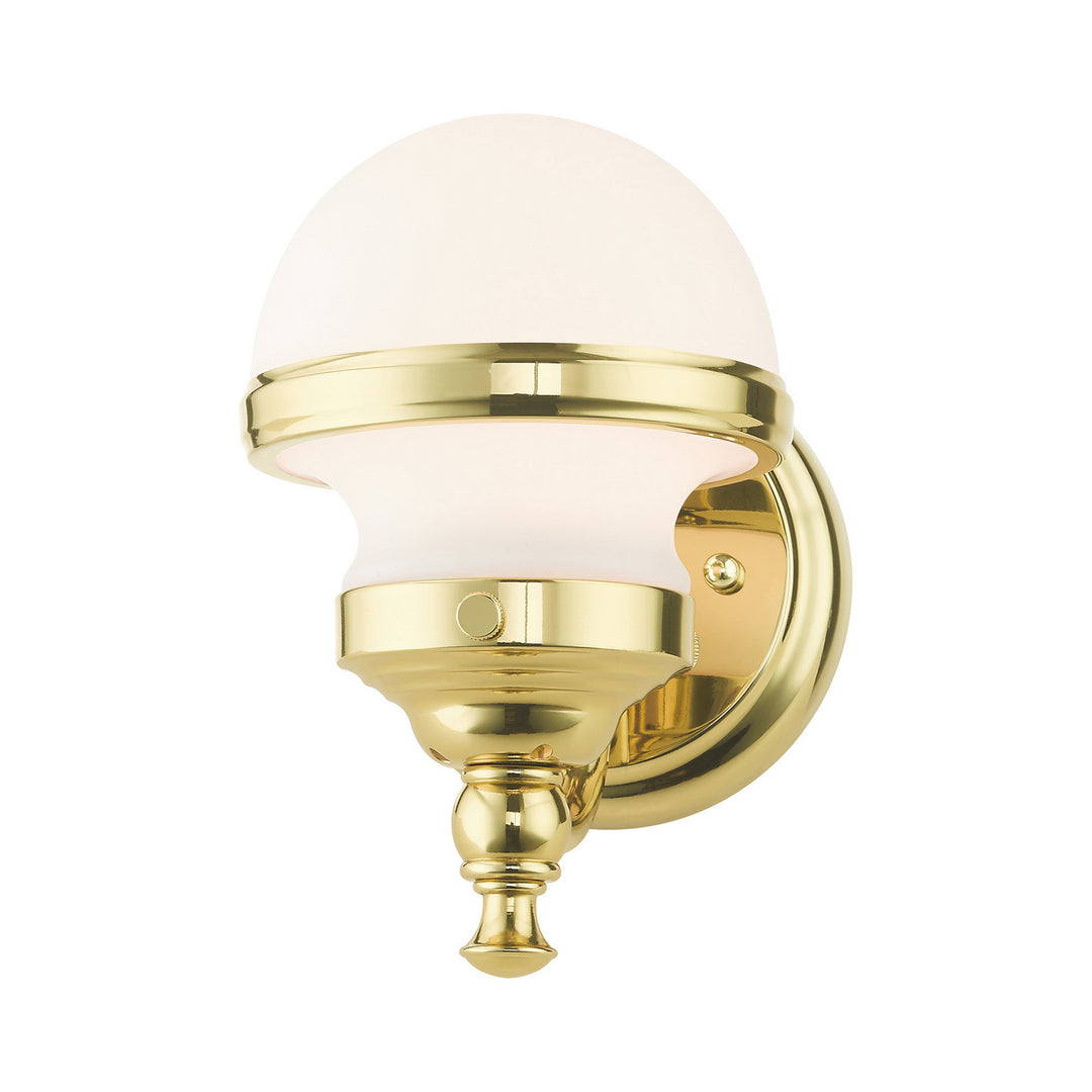 Livex Oldwick 5711-02 Wall Sconce Light - Polished Brass