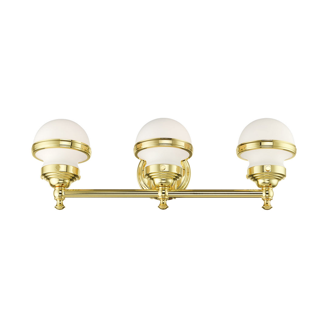 Livex Oldwick 5713-02 Bath Vanity Light 24 in. wide - Polished Brass