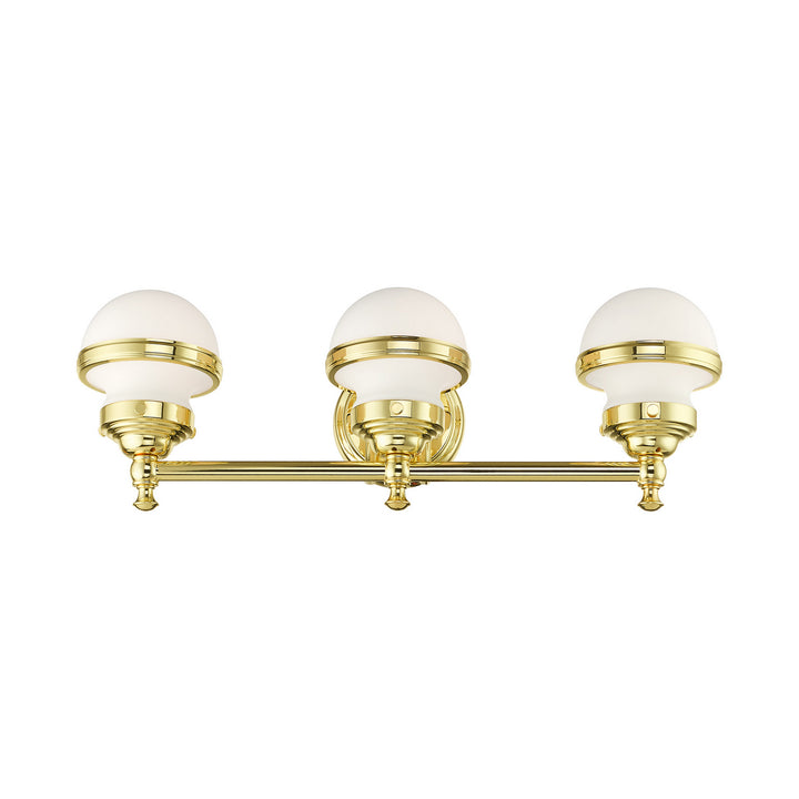 Livex Oldwick 5713-02 Bath Vanity Light 24 in. wide - Polished Brass