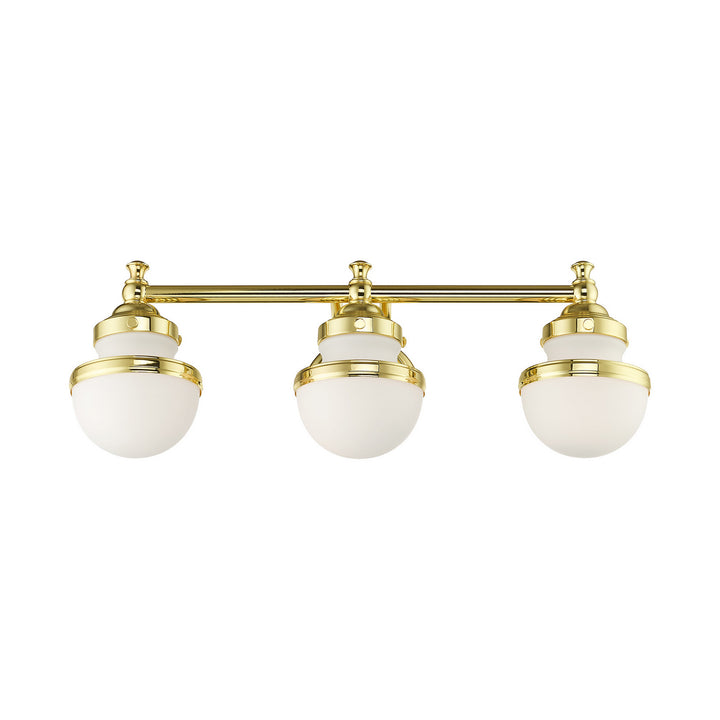 Livex Oldwick 5713-02 Bath Vanity Light 24 in. wide - Polished Brass