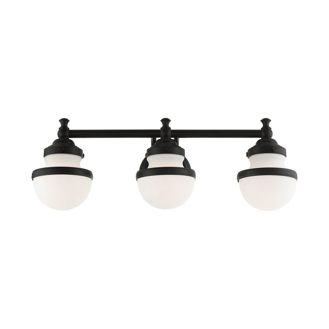 Livex Oldwick 5713-04 Bath Vanity Light 24 in. wide - Black