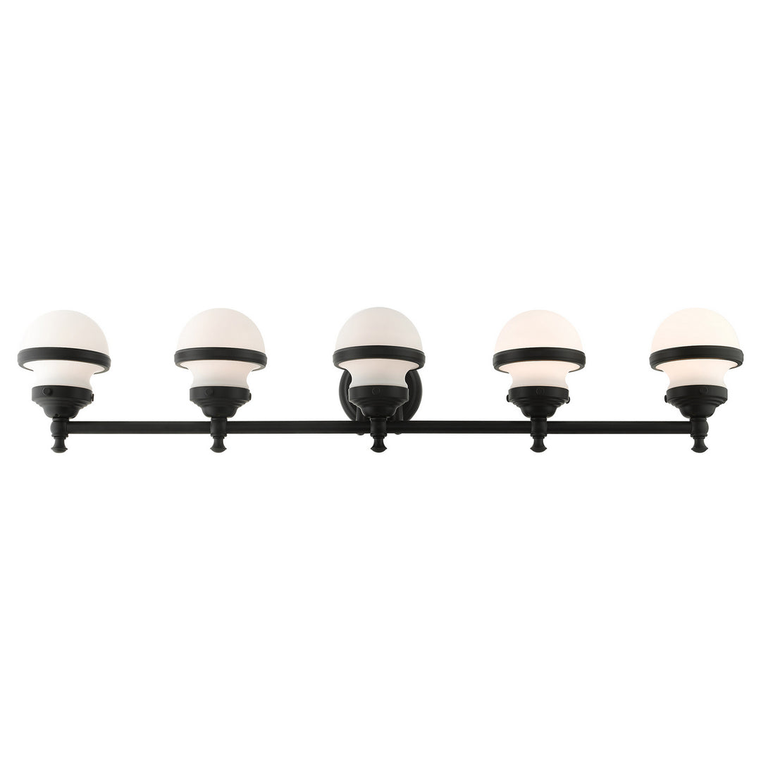 Livex Oldwick 5715-04 Bath Vanity Light 42 in. wide - Black