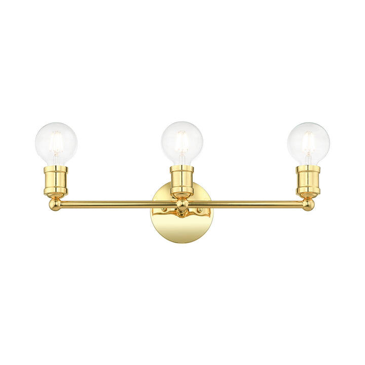 Livex Lansdale 16713-02 Bath Vanity Light 21 in. wide - Polished Brass